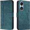 Lihondar Cover per Oppo A1 PRO 5G/Reno 8T 5G, Custodia Oppo A1 PRO 5G/Reno 8T 5G Portafoglio, Flip Libro Wallet Case Antiurto Custodia in Pelle PU Premium, Slot per Schede, con Magnetica (Verde)