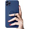 Sitthyw - Cover per iPhone 12 Pro, in silicone liquido, con anello girevole a 360 gradi, in microfibra, interno morbido, protezione con anello magnetico