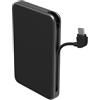 ZAGG mophie Powerstation Plus mini Power Bank, Batteria Portatile 5.000mAh con Cavi USB-C e Lightning, Ricarica Veloce per Due Dispositivi, per Smartphone, Tablet e altri dispositivi USB-C (Nero)