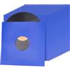 BENECREAT 16 pz Bustine per Dischi in Vinile in Carta Kraft Blu, Custodie per Album da 31cm con Maniche Interne per Collezioni di Dischi in Vinile, Decorazioni per La Conservazione (110 gsm)