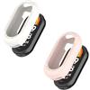 Generic Confezione da 2 custodie in silicone per Xiaomi Smart Band 10, custodia protettiva flessibile in silicone resistente ai graffi, compatibile con Xiaomi Smart Band 10 (beige/rosa)
