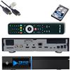 HTS e-com GigaBlue UHD Quad 4K Pro 2X FBC DVB-S2 Twin Sat Receiver con Dual Core CPU, E2 Linux OS, 4GB RAM, 8GB eMMC, Bluetooth 5.4, H.265, 1200Mbit WLAN, 3x USB 3.0, HTS e-com cavo HDMI + HDD da 1TB