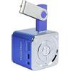 MusicMan - Mini Soundstation (lettore MP3, altoparlante, ingresso linea, slot per scheda SD/MicroSD), colore: nero Mini MusicMan Blue