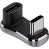 Jeimay Per ASUS ROG Ally USB C Maschio a Femmina Connettore Adattatore 180 gradi Tipo-C Adattatore di Estensione e Steam Deck Tablet USB C Converter Forma U (da maschio a C femmina)