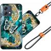 JEZSTHAI Cover Compatibile con Motorola Moto G84 (5G) Custodia in Silicone TPU Morbido con Cordino/Laccio Tracolla Cellulare,Antiurto AntiGraffio Protettiva Bumper Case con Disegno Motivi,Cover*A04