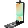 Wigento Custodia protettiva verticale per Samsung Galaxy S25 FE 5G, in ecopelle, colore nero