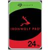 Seagate IronWolf Pro 24 TB, NAS Disk Interno, 3.5 Inch, 7200 U/Min, CMR, 256 MB Cache, SATA 6 GB/S, incl. 3 Anni Rescue Service, Modellno.: ST24000NTZ02