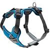HUNTER pettorina per cani DIVO, Colore: azzurro/grigio, ergonomico, traspirante e imbottito, regolabile in 5 punti, materiale riflettente 3M™ Scotchlite™, Taglia: S