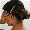 Cybche Rosa Gemma Capelli Clip Cristallo Rosa Capelli Barrettes Cz Quadrato Clip Barrette Oro Strass Fermagli Scintillante Cristallo Forcina Diserbo Capelli Accessori Gioielli Per Le Donne