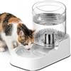 JUNSPOW Distributore automatico di acqua per gatti, ciotola per cani, erogatore d'acqua regolabile, irrigatore automatico per animali domestici per cani e gatti