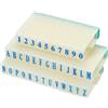 PATIKIL Staccabile Numero Lettera Timbro, Plastica 9+26 Cifre Carattere Dimensione 4 Numero 0-9 Alfabeto AZ Combinazione Set per Carta Album Insegnamento