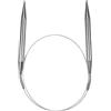 KINBOM 10mm Ferri da Maglia Circolari, Ferri da Maglia Rotondi Intercambiabili Forniture per Maglieria e Uncinetto in Acciaio Inossidabile per Gli Amanti della Tessitura (80cm)