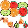 Namalu 6 Ventagli Pieghevoli Rotondi Motivo Frutta | Ventagli portatili per feste estive e matrimoni, con motivi di frutta, per decorazioni della casa