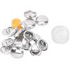 Hztyyier Kit BottoniKit Bottoni Copri Sacchetti di Stoffa Bottone Rotondo per Borse da Cucire Fai da Te(20 MM), Kit Bottoni Copribottoni Other Sewing Embroidery Supplies