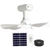 Neptuiby Ventilatore da soffitto solare con telecomando Ventilatore da soffitto portatile con batteria da 6000 mAh Pannello solare portatile da 6 W alimentato per uso interno ed esterno nel patio del dormi