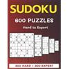 Alisscia B 600 Sudoku Puzzles 300 Hard + 300 Expert (Tascabile)
