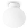 Ideal Lux Cotton Plafoniera in vetro bianco 1 luce attacco G9 lampadina inclusa 13x13cm