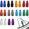 KIMHOME 20 cappucci coprivalvola per bicicletta, tappi antipolvere per valvole francesi e coperture di ricambio in alluminio per pneumatici della bici (nero)