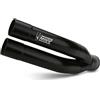 Mivv Scarico per BENELLI LEONCINO 500 2017 > 2022 DOUBLE GUN BLACK ORIGINAL