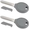 SG Store Lama chiave transponder CH24 per auto, 2 pezzi, compatibile con Chrysler compatibile con Jeep