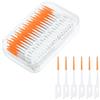 URAQT 220 Pezzi Spazzolino Interdentale, con Scatola, Arancio