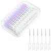 URAQT 220 Pezzi Spazzolino Interdentale, con Scatola, Viola