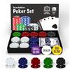 Set Poker per 2-5 Giocatori, Include 110 Chips, Pulsanti Big Blind E Small Blind