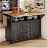 Rosebibi Isola da cucina, armadio, armadio a buffet, 120 x 40 (80 x 95 cm, carrello da cucina estraibile con ruote, estensibile su entrambi i lati, con porta asciugamani e portaspezie, due ante, tre