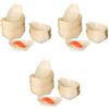 Toyvian 150 pezzi Barche in legno per piatti alimentari - Piatti da portata in legno usa e getta per sushi, hot dog, insalata e dessert, mini vassoi in legno biodegradabili per feste, matrimoni