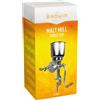 BROWIN® 408500 - Macinino manuale per grano con imbuto alto per macinare malto in birra, farina a pane, mais e piselli argento