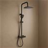 IxBox Colonna doccia quadra attrezzata termostatica Slot Black Ix Box Shower