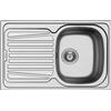 Pyramis Lavello incasso 611-79 gocciolatoio sinistra in acciaio inox Sparta Pyramis