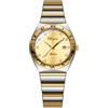 JewelryWe - Orologio da Polso Analogico da Uomo Donna con Calendario, Numero con Zircone Lucido, Lancette Luminose, Idee Regalo per lui lei