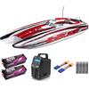 ProBoat Blackjack 42 8S Brushless White/Red Motoscafo elettrico Catamarano RT...