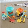 Kit Secchiello Spiaggia Plastica Set Spiaggia Bambini Maniglia per Sabbiera