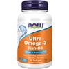 Now Foods Olio di pesce Ultra Omega-3 (500 EPA / 250 DHA) 90 Capsule molli