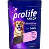 Prolife Snack Sensitive Grain Free Maiale per Cani Adulti di Tutte le Razze 90 g