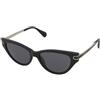 MAX&Co. MO0101/S 01A | Occhiali da Sole Graduati o Non Graduati | Prova Online | Plastica | Cat Eye | Nero | Adrialenti
