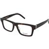 Saint Laurent SL M10/B 002 | Occhiali da Vista Graduati | Prova Online | Plastica | Rettangolari | Marrone, Havana | Adrialenti