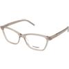 Saint Laurent SL M128 011 | Occhiali da Vista Graduati | Prova Online | Plastica | Rettangolari | Trasparente | Adrialenti