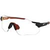 Crullé Win Photochromic Run C2 | Occhiali da Sole Graduati o Non Graduati | Unisex | Plastica | Mascherina | Nero | Adrialenti