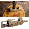 Hztyyier Lucchetto cinese antico con chiave, Serratura decorativa intagliata a fiore per cassetto portagioie in bronzo