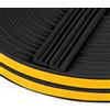 flintronic Nastro Autoadesivo in Schiuma, 2 Rotoli 9x4 mm 5m Guarnizione in Gomma per Porte e Finestre, Guarnizione per Porta Insonorizzata Antipioggia, Striscia di Tenuta per Aria Condizionata-Nero