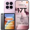 Xiaomi 17T, Smartphone 12+256GB, Display Eye-Care da 6,59 120Hz, Batteria 6500mAh(typ), Teleobiettivo Leica 5x, 67W HyperCharge, MediaTek Dimensity 9500, Violet, Garanzia 3 anni+REDMI Pad 2 9.7' 64GB