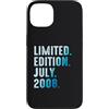 Limited Edition July 2008 Legendary Year Custodia per iPhone 13 Luglio 2008 Anno 2008 Retro 2008 Vintage Edizione Limitata