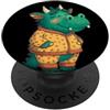 Dragon Pajama Outfit Costume da pigiama giallo con drago sorridente per ragazzi e ragazze PopSockets PopGrip Adesivo