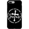 Studio Ispirazione Fede Giocosa Custodia per iPhone 7 Plus/8 Plus Design Divertente con Croce per la Fede Cristiana