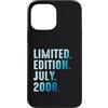 Limited Edition July 2008 Legendary Year Custodia per iPhone 13 Pro Max Luglio 2008 Anno 2008 Retro 2008 Vintage Edizione Limitata