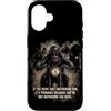Motorcycle Gospel & Christian Faith Ride Custodia per iPhone 16 If The Devil Isn't Bothering You... Men Christian Motorcycle
