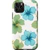 Floral Aesthetic Flower Botanical Gifts Custodia per iPhone 11 Pro Fiori Blu Menta Verde Bambino Floreale